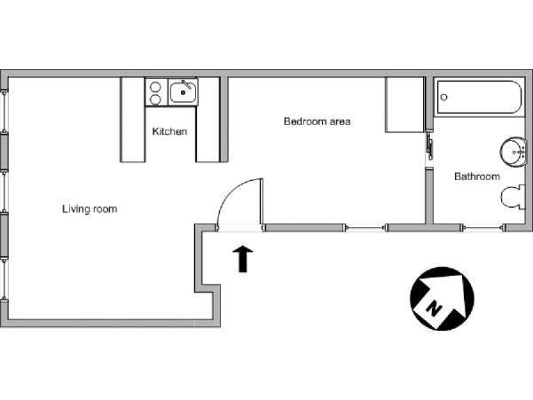 Paris Studiowohnung wohnungsvermietung - layout Paris Studiowohnung wohnungsvermietung - layout