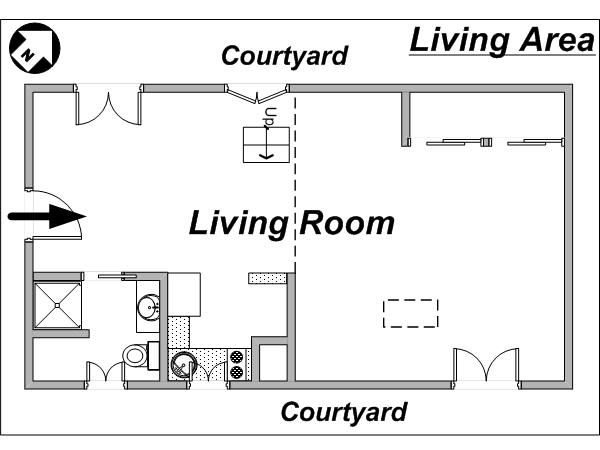 París 1 Dormitorio - Dúplex alojamiento - esquema 2 París 1 Dormitorio - Dúplex alojamiento - esquema 2