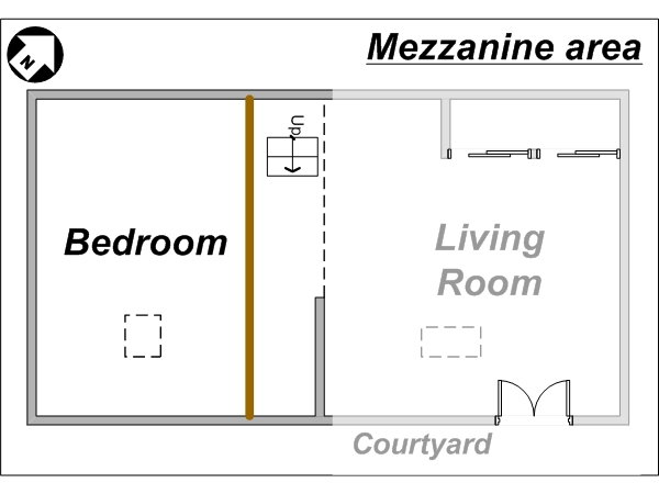 Par&iacute;s 1 Dormitorio - D&uacute;plex alojamiento - esquema 1