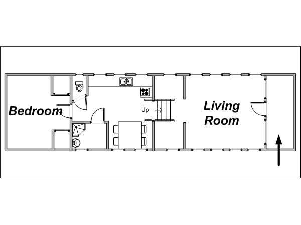 París 1 Dormitorio alojamiento - esquema (PA-3374) París 1 Dormitorio alojamiento - esquema (PA-3374)