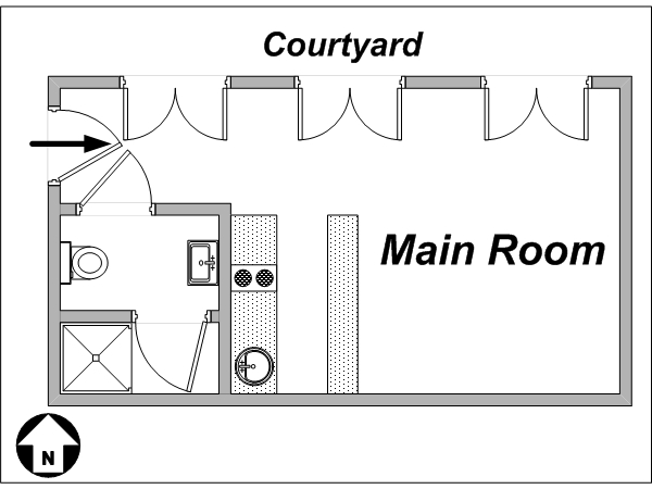 Par&iacute;s Estudio apartamento - esquema  (PA-3417)