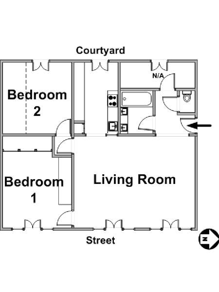 Paris 4 Zimmer ferienwohnung - layout Paris 4 Zimmer ferienwohnung - layout