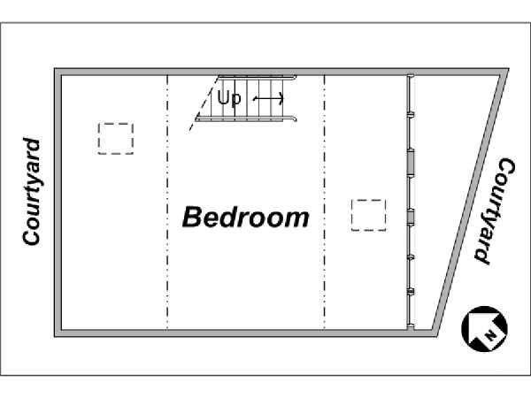 Paris 1 Bedroom - Duplex apartment - layout 2 Paris 1 Bedroom - Duplex apartment - layout 2