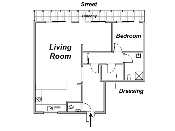 Paris 2 Zimmer wohnungsvermietung - layout Paris 2 Zimmer wohnungsvermietung - layout