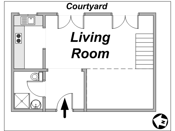 Paris Studio apartment - layout  (PA-3561)