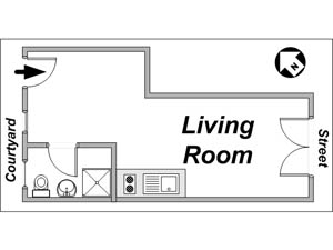 Paris Studiowohnung ferienwohnung - layout Paris Studiowohnung ferienwohnung - layout