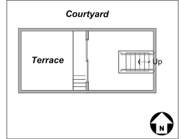 Parigi 5 Camere da letto - Loft appartamento casa vacanze - piantina approssimativa dell' appartamento 2 (PA-3739)