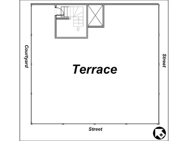 Parigi 4 Camere appartamento casa vacanze - layout 2