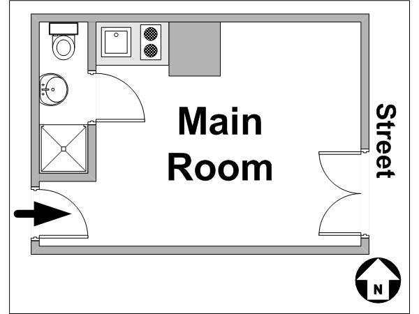 Paris Studiowohnung ferienwohnung - layout Paris Studiowohnung ferienwohnung - layout