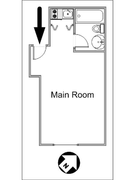 Par&iacute;s Estudio apartamento - esquema  (PA-4189)