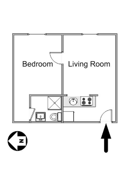 París 1 Dormitorio apartamento - esquema (PA-4231) París 1 Dormitorio apartamento - esquema (PA-4231)
