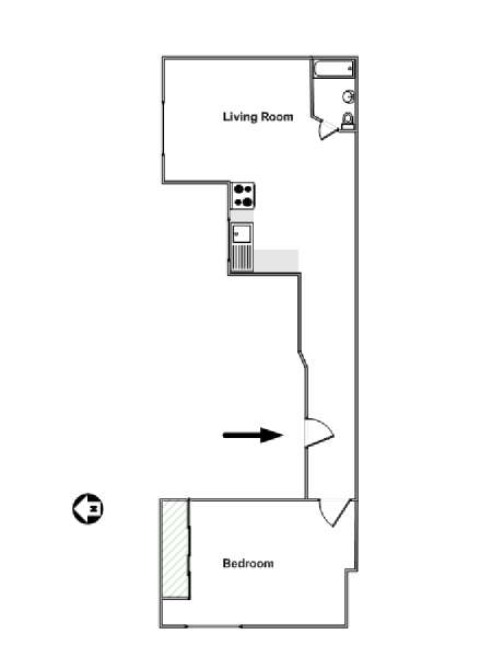 Paris 1 Bedroom - Loft accommodation - apartment layout (PA-4297) Paris 1 Bedroom - Loft accommodation - apartment layout (PA-4297)