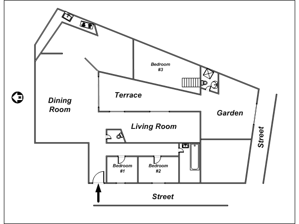 S&uuml;dfrankreich - Aix en Provence - Marseille - 4 Zimmer ferienwohnung - layout  (PR-960)