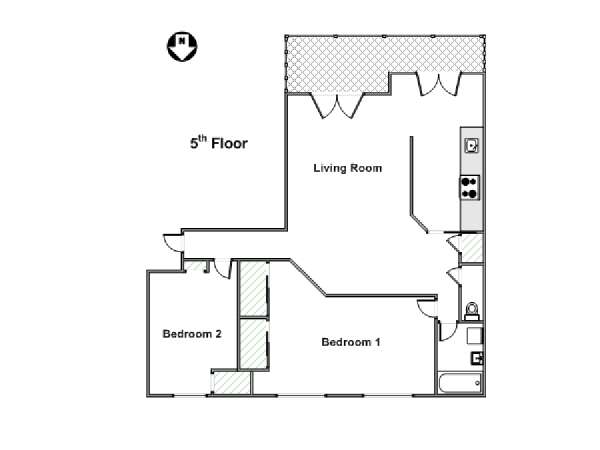 Südfrankreich - Provence - 3 Zimmer wohnungsvermietung - layout (PR-1121) Südfrankreich - Provence - 3 Zimmer wohnungsvermietung - layout (PR-1121)