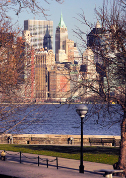 New York from Ellis Island