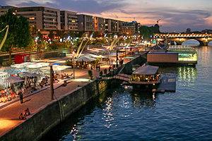 Paris Plage e la Senna: notturno con brio