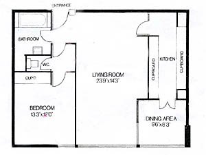 London 1 Bedroom apartment - other (LN-458) photo 1 of 1
