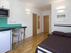 London Studio accommodation living room photo 1