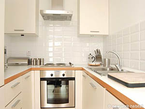 London 3 Zimmer wohnungsvermietung - k&uuml;che (LN-526) photo 1 von 2