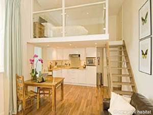 London Accommodation: Studio Duplex Apartment Rental in Notting Hill (