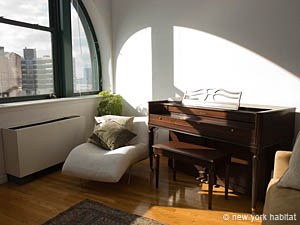New York 1 Camera - Loft - Duplex appartamento casa vacanze - soggiorno (NY-11198) photo 6 di 12