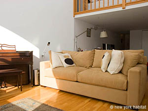 New York 1 Camera - Loft - Duplex appartamento casa vacanze - soggiorno (NY-11198) photo 9 di 12