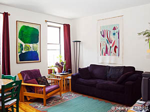 New York 2 Zimmer - Stadthaus ferienwohnung - wohnzimmer (NY-11603) photo 3 von 4