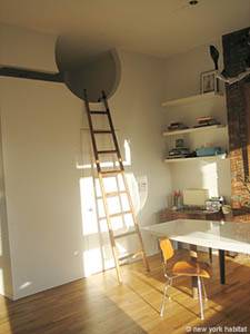 New York 2 Zimmer - Loft - Penthaus wohnungsvermietung - wohnzimmer (NY-12047) photo 1 von 11