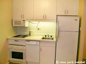 New York 2 Zimmer wohnungsvermietung - k&uuml;che (NY-12206) photo 2 von 2