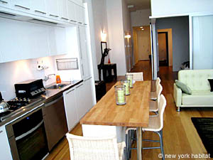 New York 3 Zimmer - Loft wohnungsvermietung - k&uuml;che (NY-12469) photo 2 von 2