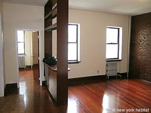 New York 2 Bedrooms unfurnished apartment rental living room photo 32