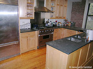 New York T3 - Duplex - Maison citadine appartements location vacances - cuisine (NY-12532) photo 2 de 6