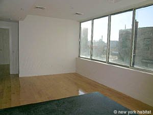 New York 1 Bedroom - Loft unfurnished apartment rental living room photo 8