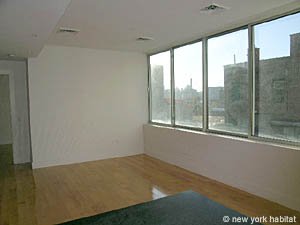 New York 1 Bedroom - Loft unfurnished apartment rental living room photo 9