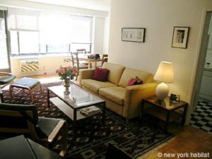New York 2 Zimmer wohnungsvermietung - wohnzimmer (NY-12681) photo 2 von 6