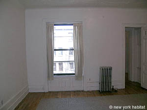 New York Studio unfurnished apartment rental living room photo 11