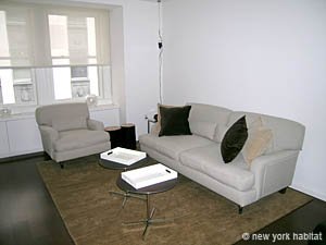 New York 2 Zimmer wohnungsvermietung - wohnzimmer (NY-12887) photo 1 von 6