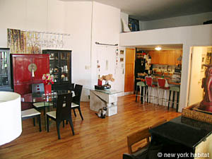 New York 2 Bedrooms - Loft roommate share apartment living room photo 5