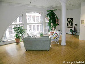 New York 1 Bedroom - Loft apartment - living room 1 (NY-9311) photo 7 of 8