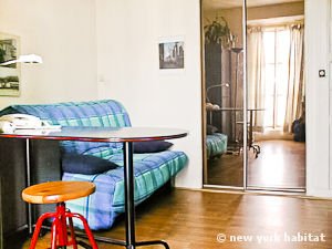 Paris Studio/T1 logements location appartements - s&eacute;jour (PA-80) photo 3 de 5