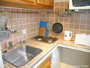 Paris Studiowohnung wohnungsvermietung - k&uuml;che (PA-510) photo 2 von 2