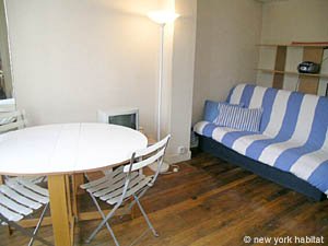 Paris Studiowohnung wohnungsvermietung - wohnzimmer (PA-510) photo 1 von 8