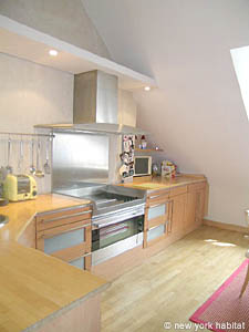 Parigi 1 Camera - Loft appartamento - cucina (PA-629) photo 3 di 7