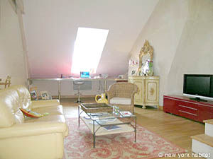 Parigi 1 Camera - Loft appartamento - soggiorno (PA-629) photo 4 di 14