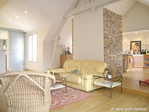 Parigi 1 Camera - Loft appartamento - soggiorno (PA-629) photo 1 di 14