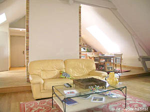 Parigi 1 Camera - Loft appartamento - soggiorno (PA-629) photo 6 di 14