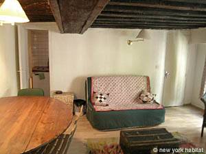 Paris Studio T1 logement location appartement - s&eacute;jour (PA-789) photo 5 sur 8