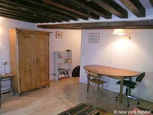 Paris Studio T1 logement location appartement - s&eacute;jour (PA-789) photo 2 sur 8