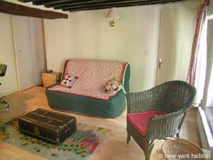 Paris Studio T1 logement location appartement - s&eacute;jour (PA-789) photo 1 sur 8