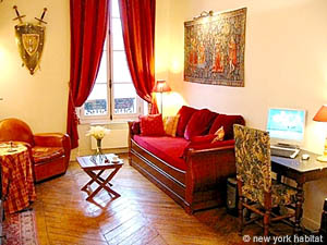 Paris Studio mit Alkoven ferienwohnung - wohnzimmer (PA-878) photo 1 von 6